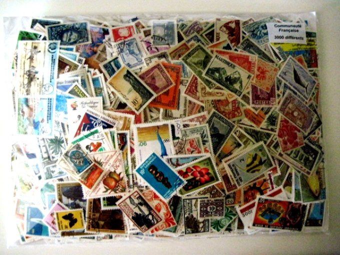 Collections de timbres de la Communauté Française oblitérés