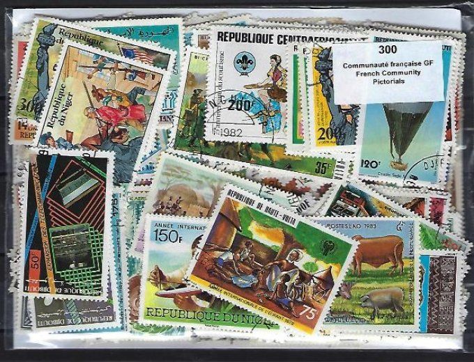 Collections de timbres de la Communauté Française oblitérés