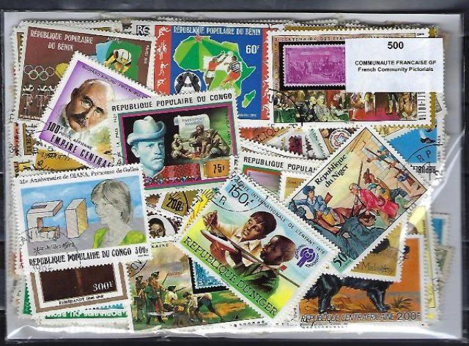Collections de timbres de la Communauté Française oblitérés