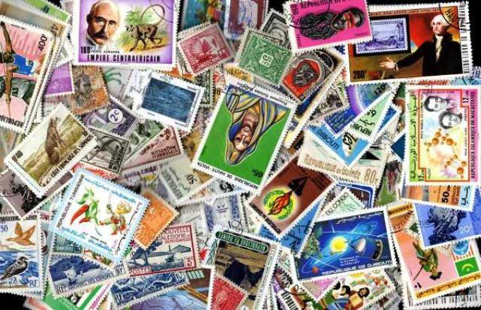 Collections de timbres de la Communauté Française oblitérés