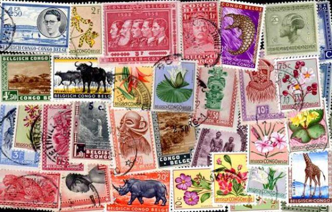 Collections de timbres du Congo Belge