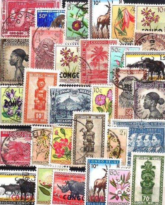 Collections de timbres du Congo Belge avant 1961