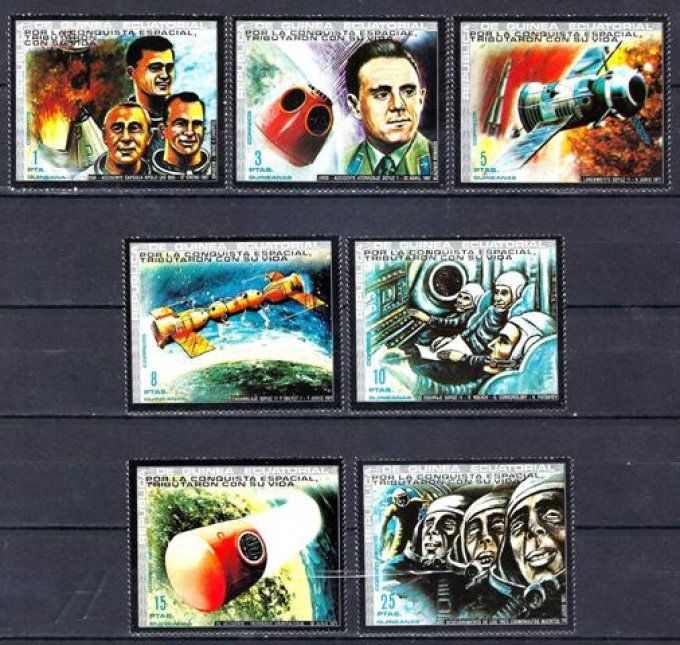 Guinée Equatoriale 1972 (cos12) série complète de 7 timbres neufs ** luxe