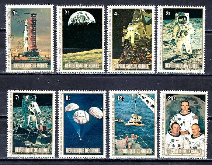 Guinée 1980 (cos6) série complète de 8 timbres oblitérés