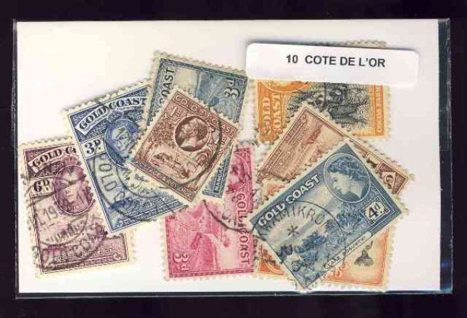 Collections de timbres de Côte de l'Or