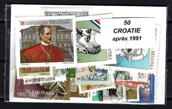 Collections de timbres de Croatie après 1991