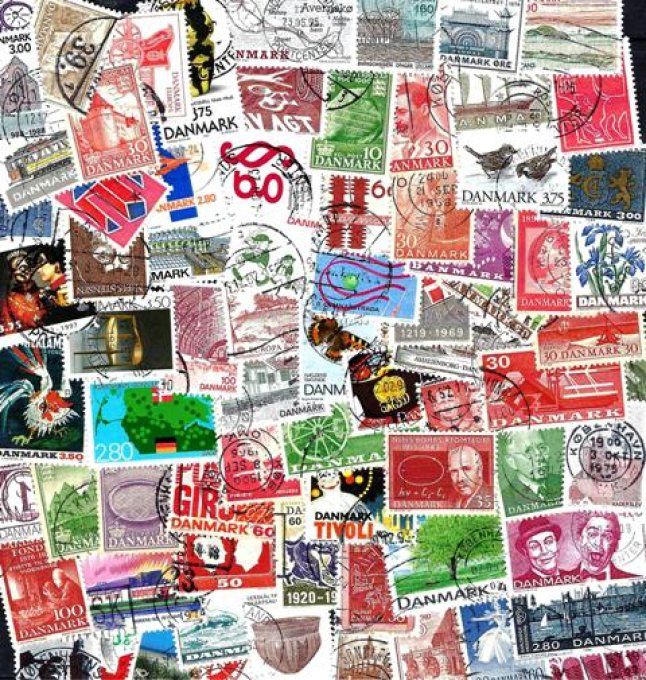 Collections de timbres du Danemark grands formats