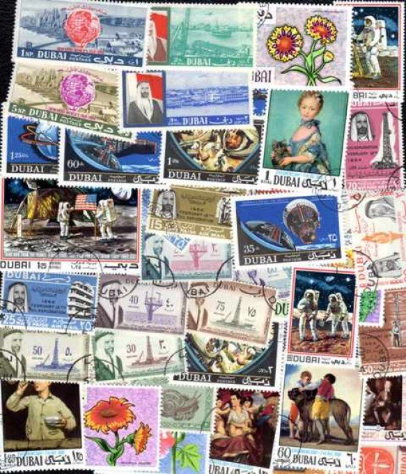 Collections de timbres de Dubaï