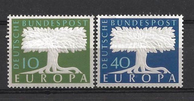 Europa 1957 Allemagne Yvert 140+141 neuf ** MNH