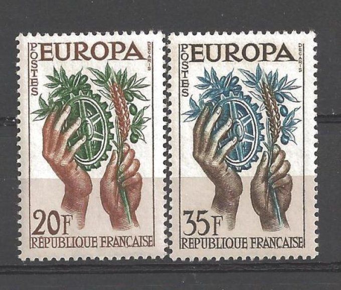 Europa 1957 France Yvert 1122+1123 neuf ** MNH