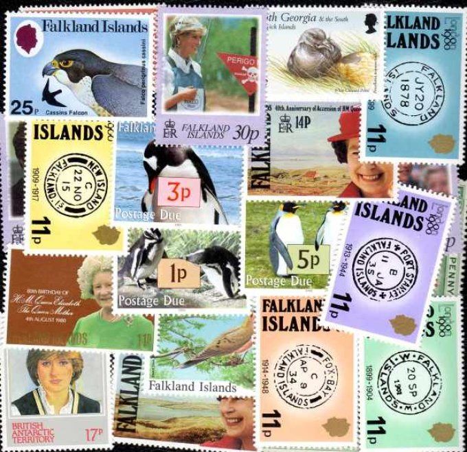 Collections de timbres de Falkland et dépendances