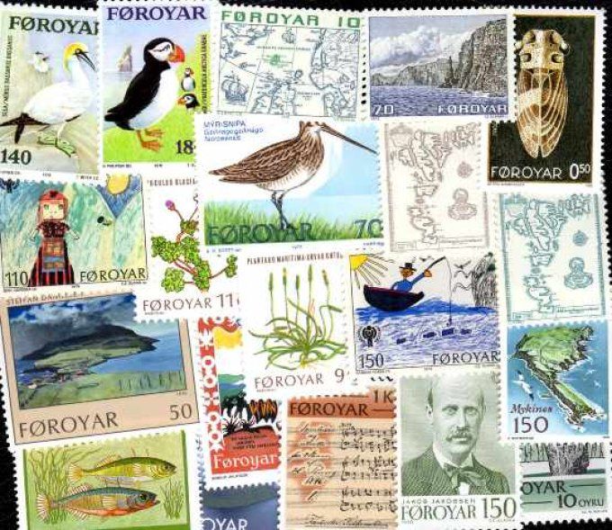 Collections de timbres des Iles Feroes