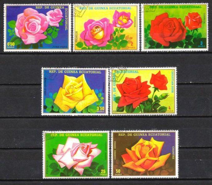 Guinée Equatoriale 1974 (FL113) série complète de 7 timbres oblitérés
