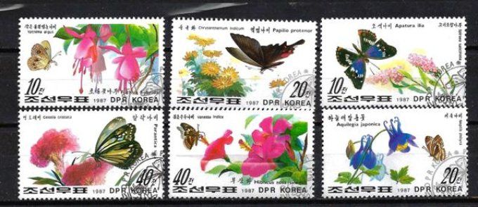 Corée du Nord 1987 (FL115) série complète de 6 timbres oblitérés