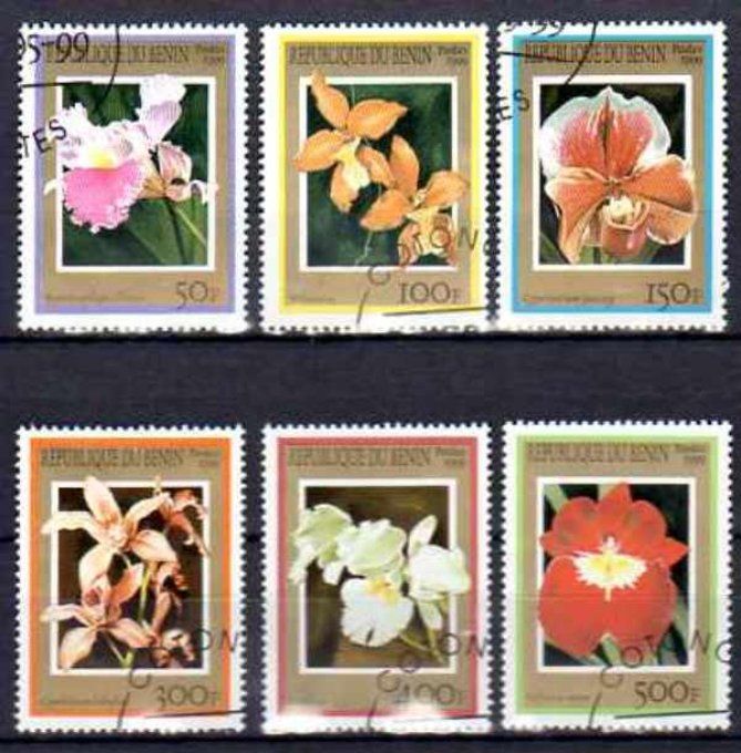 Bénin 1999 (FL11) série complète de 6 timbres oblitérés