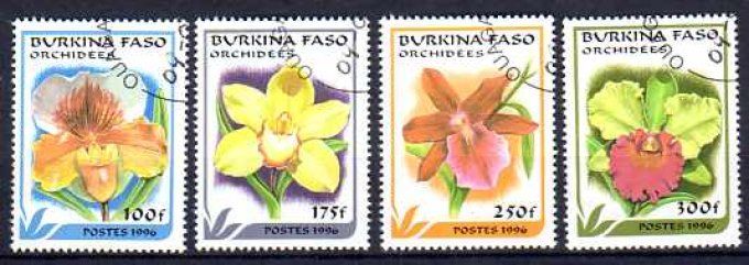 Burkina Faso 1996 (FL12) série complète de 4 timbres oblitérés