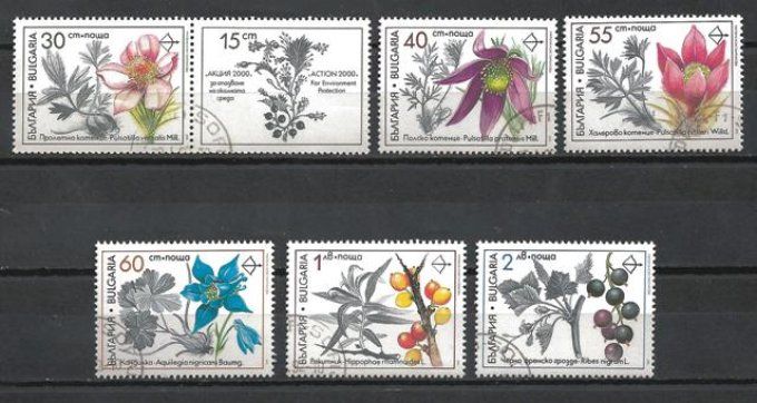 Bulgarie 1991 (FL20) série complète de 6 timbres oblitérés