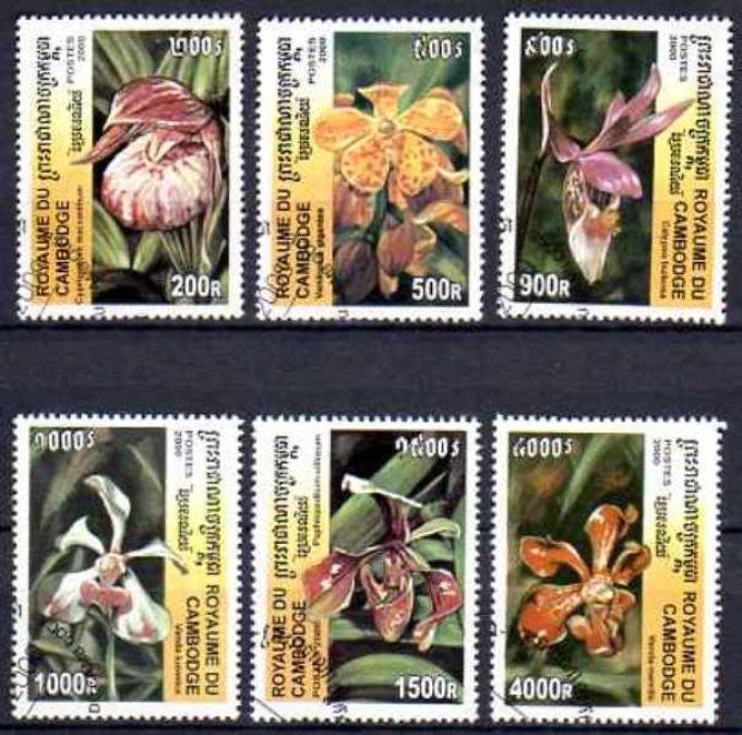 Cambodge 2000 (FL24) série complète de 6 timbres oblitérés