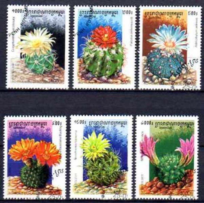 Cambodge 2001 (FL25) série complète de 6 timbres oblitérés