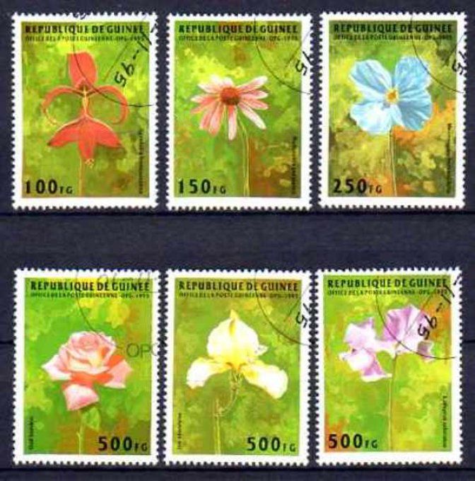 Guinée 1995 (FL35) série complète de 6 timbres oblitérés