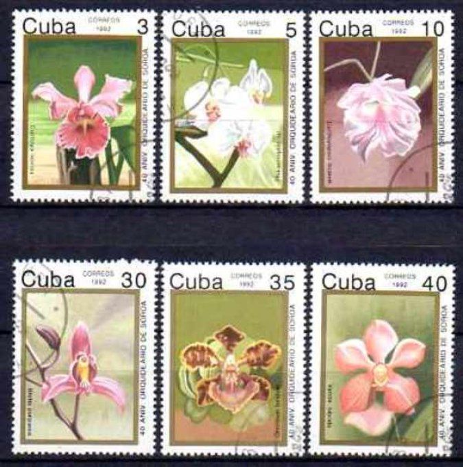 Cuba 1992 (FL40) série complète de 6 timbres oblitérés
