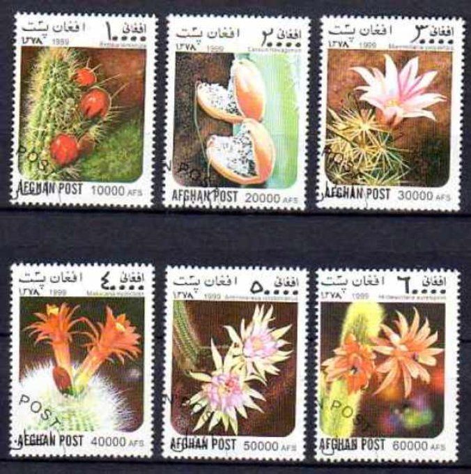 Afghanistan 1999 (FL4) série complète de 6 timbres oblitérés