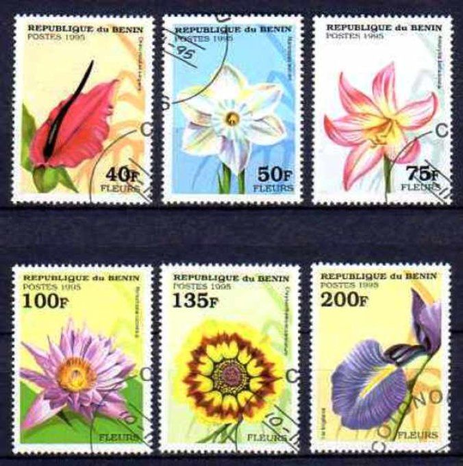 Bénin 1995 (FL6) série complète de 6 timbres oblitérés