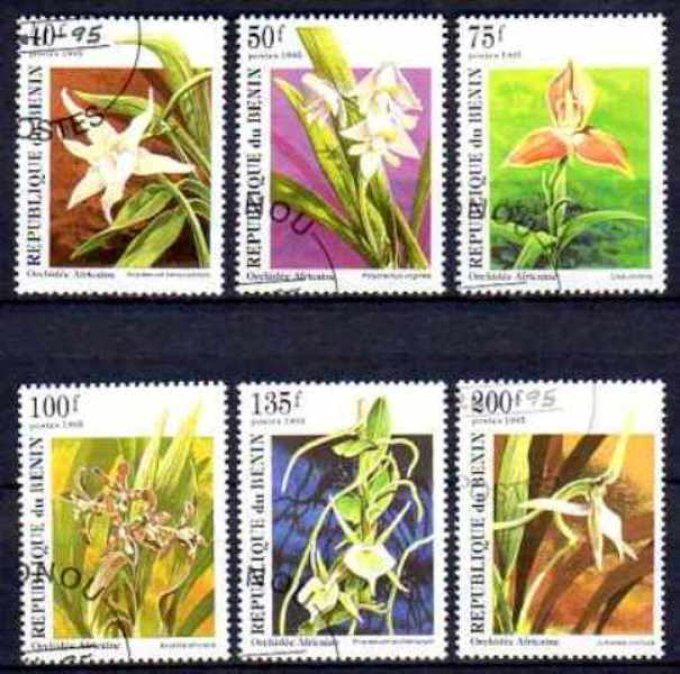 Bénin 1995 (FL8) série complète de 6 timbres oblitérés