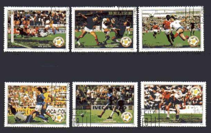 Belize 1982 (foot3) série complète de 6 timbres oblitérés