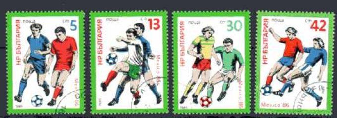 Bulgarie 1985 (foot34) série complète de 4 timbres oblitérés