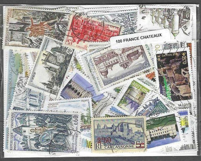 Collections de timbres oblitérés de France Châteaux