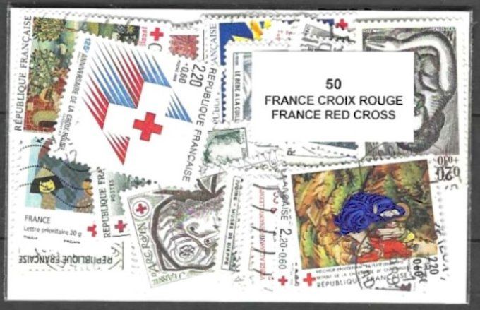 Collections de timbres de France oblitérés de la Croix-Rouge