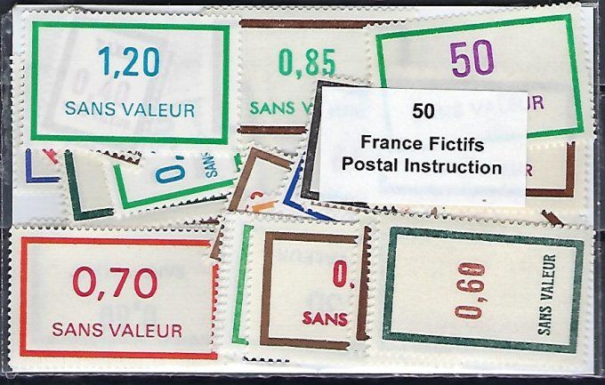 Collections de timbres de France neufs et oblitérés Fictifs