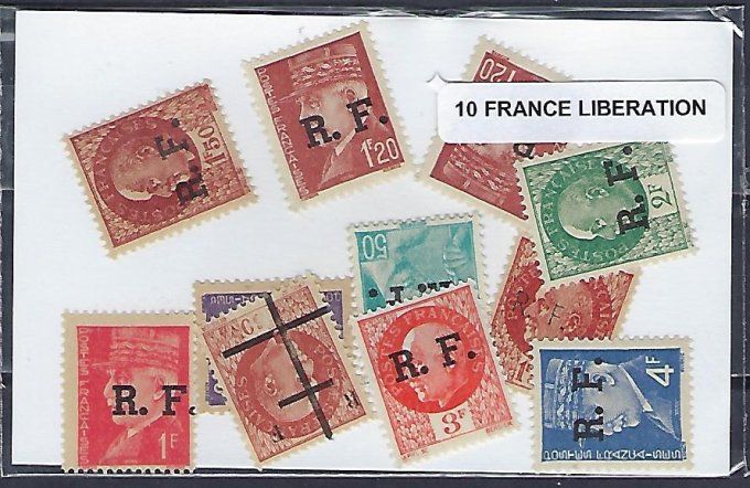 Collections de timbres de France neufs et oblitérés Libération