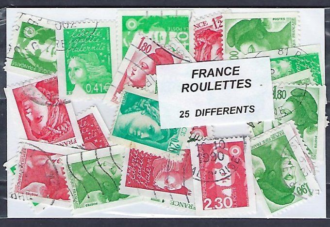 Collections de timbres de France oblitérés timbres issus de roulettes