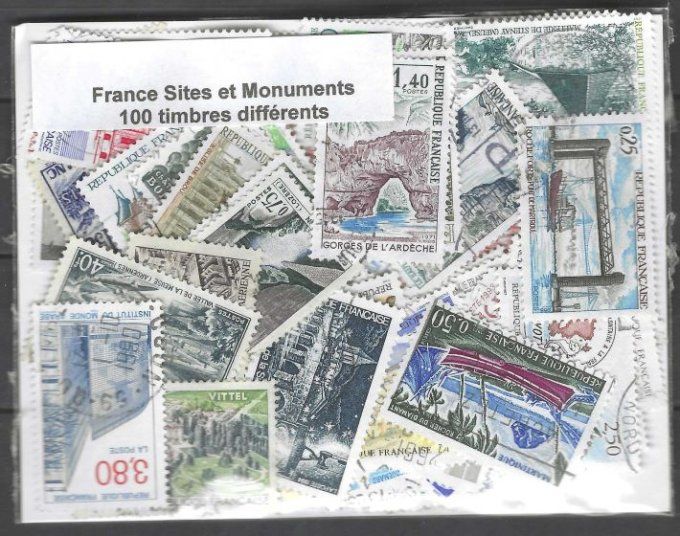 Collections de timbres oblitérés de France Sites et Monuments