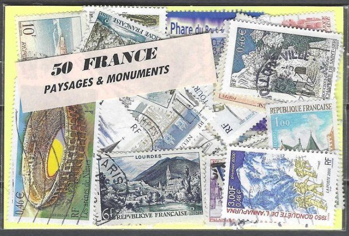 Collections de timbres oblitérés de France Sites et Monuments