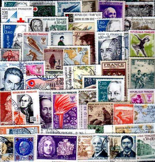 Collections de timbres de France avec surtaxe