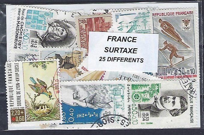 Collections de timbres de France avec surtaxe