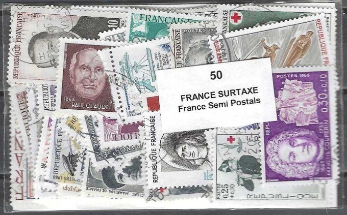 Collections de timbres de France avec surtaxe