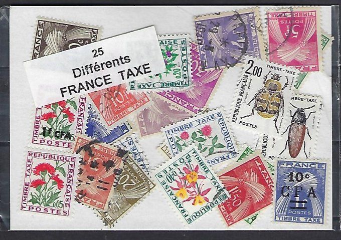 Collections de timbres de France oblitérés timbres taxes