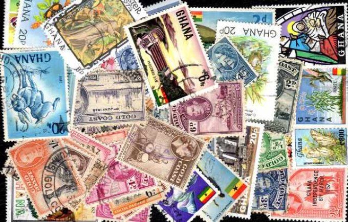 Collections de timbres du Ghana et Côte de l'Or