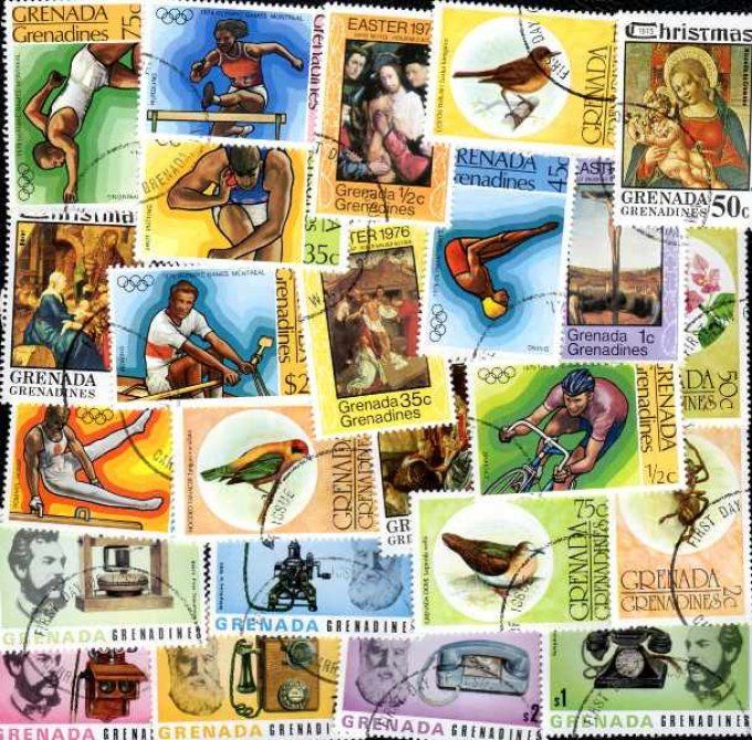 Collections de timbres des Grenadines