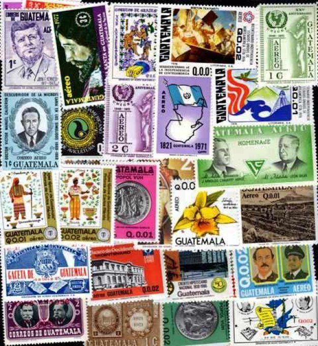 Collections de timbres du Guatemala