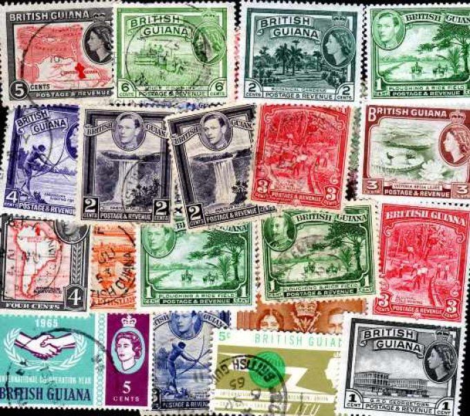 Collections de timbres de Guyane Britannique