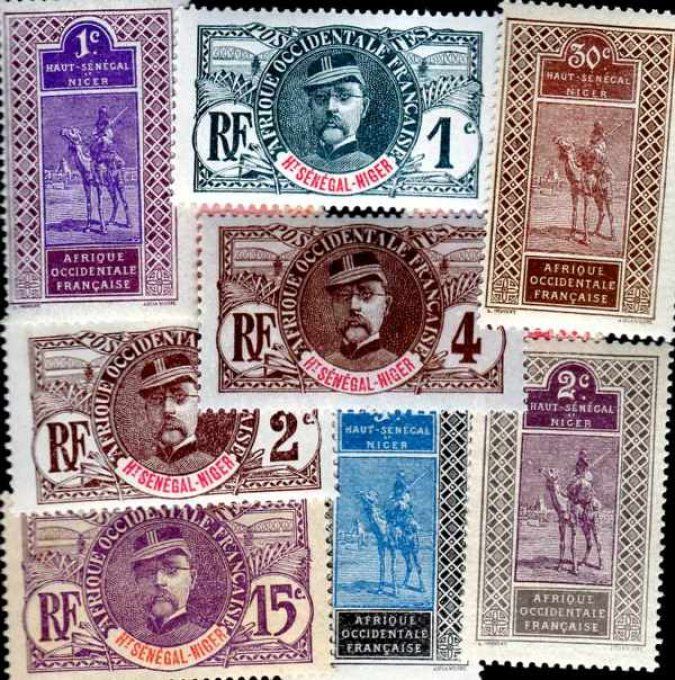 Collections de timbres du Haut-Sénégal et Niger