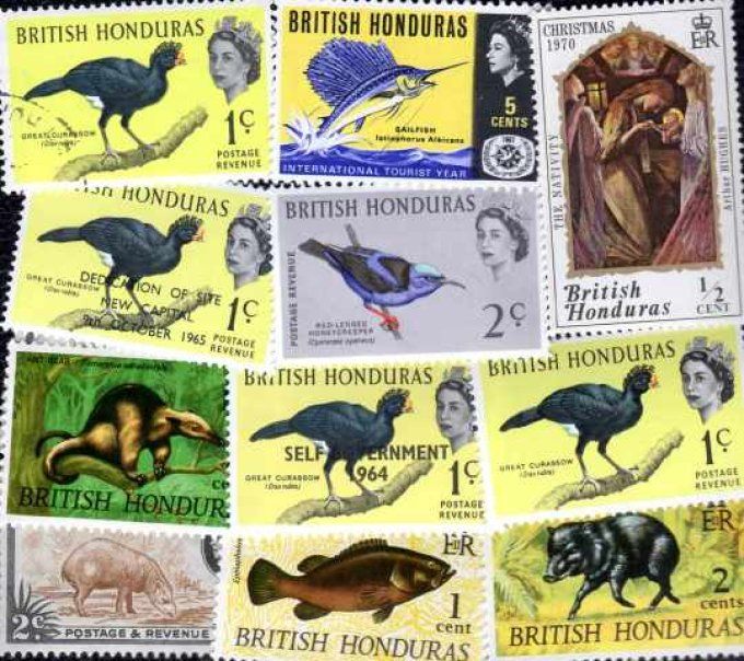Collections de timbres du Honduras Britannique