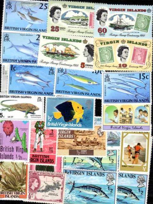 Collections de timbres des Iles Vierges