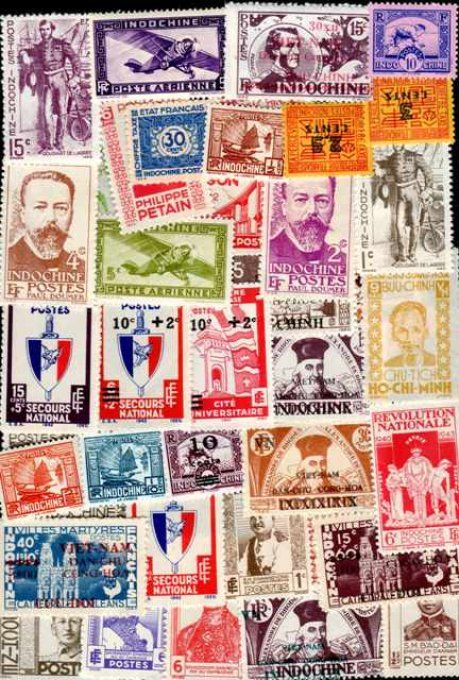 Collections de timbres d'Indochine