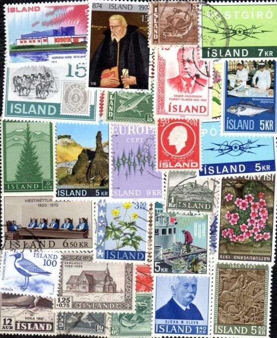 Collections de timbres d'Islande